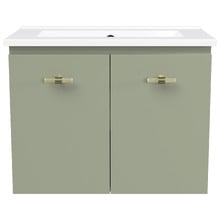 Florida Ensuite 600mm Wall Hung Vanity with Ceramic Countertop